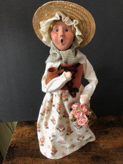 Williamsburg Winifred with Flower basket and Clay Jug