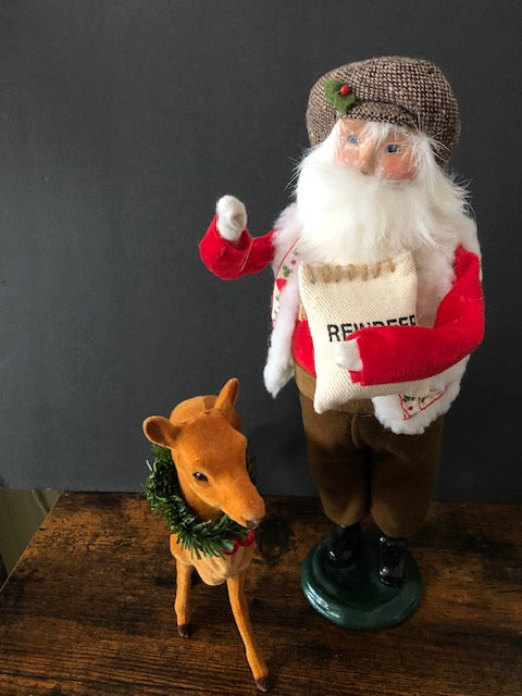 Santa Feeding Reindeer