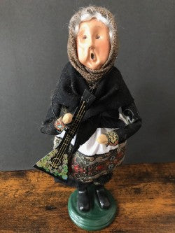 Russian Grandma with Musical Instrument