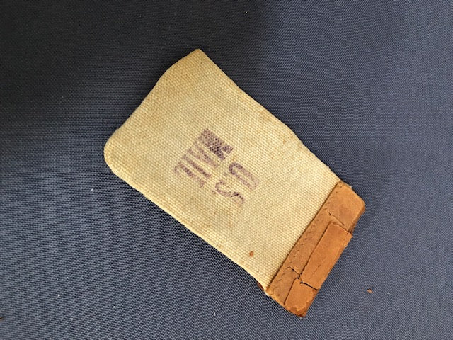 canvas and leather mail pouch