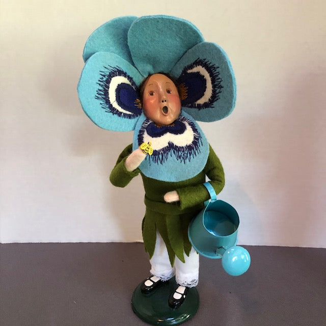 Redressed Blue Flower Girl with Watering Can