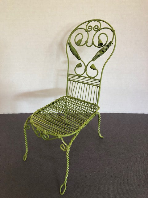 Green Wire Garden Chair