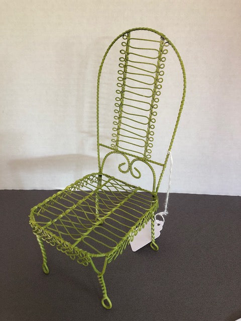 Green Wire Garden Chair