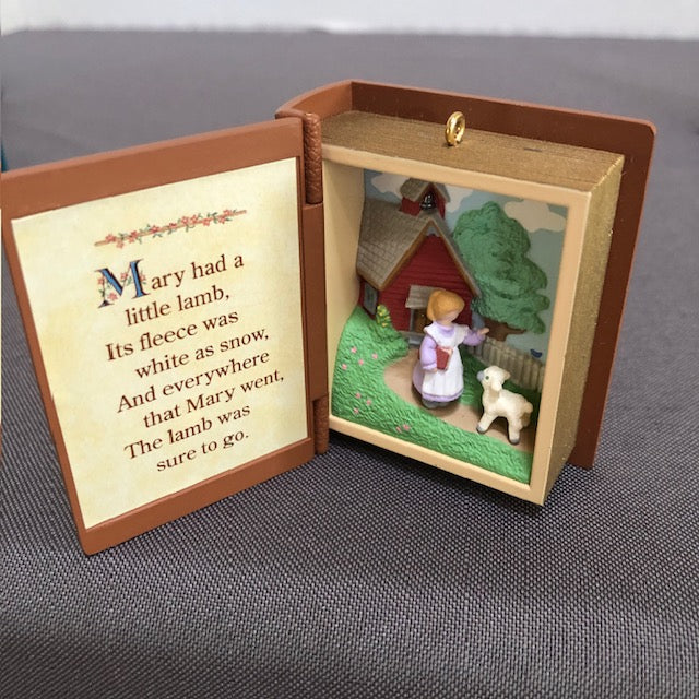 Mother Goose Book with Mary Had a Little Lamb Scene