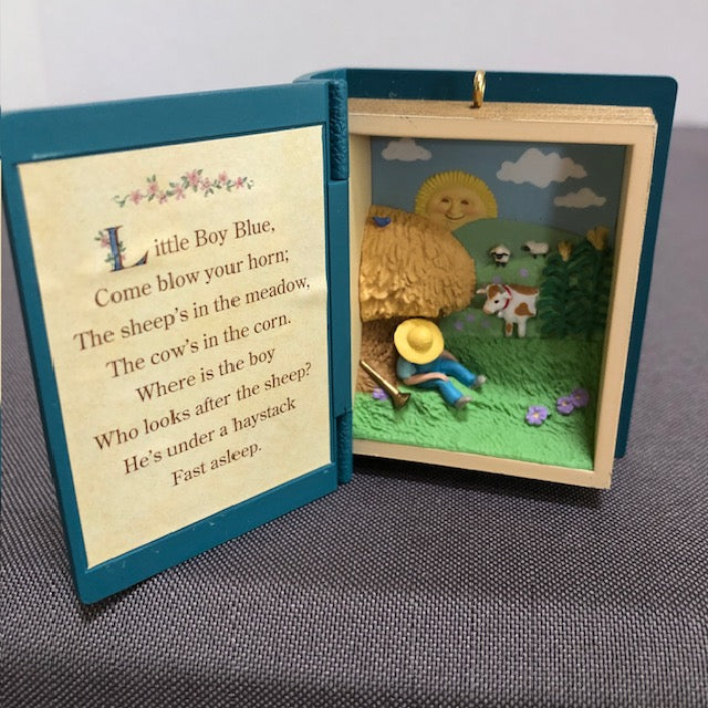 Mother Goose Book with Little Boy Blue Scene