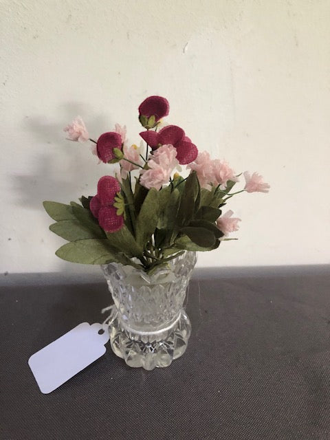 Cut Glass Flower Vase