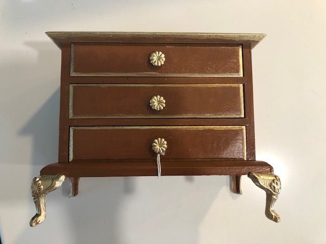 Brown and Gold Dresser