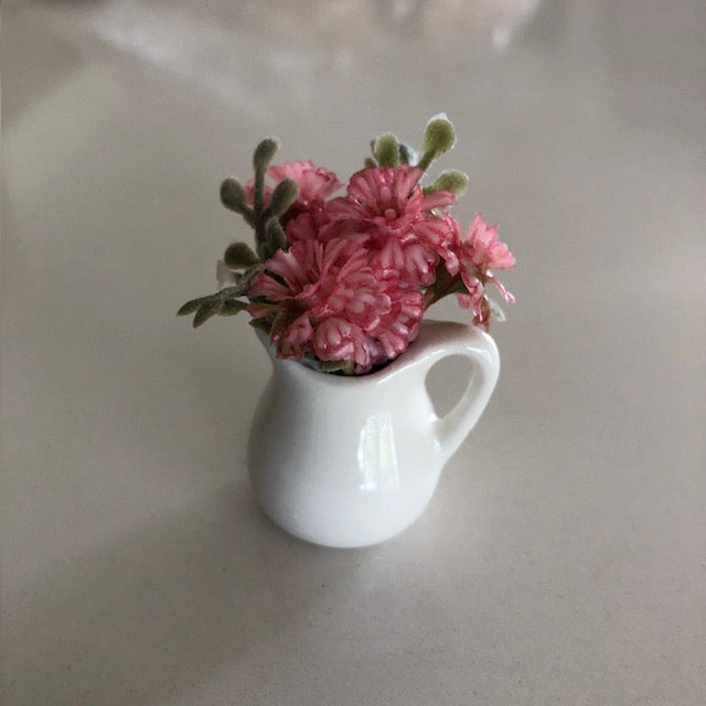 Pitcher with Pink Flowers