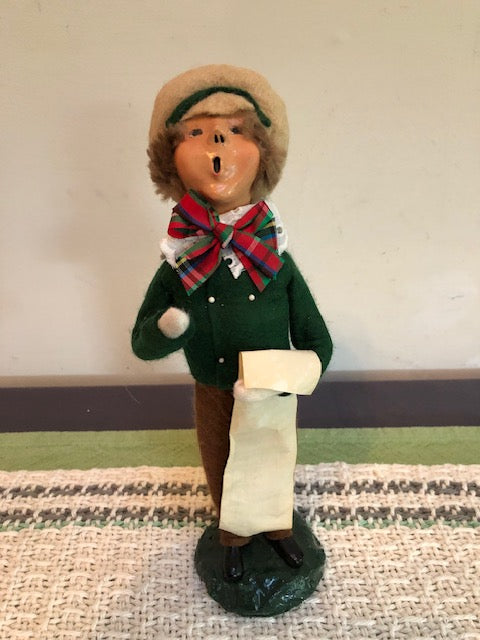 Bumpy Base Boy with Plaid bowtie