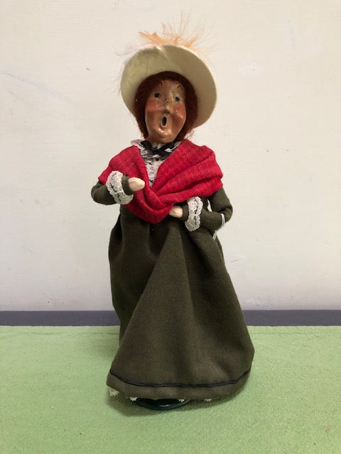 Chubby Lady with white hat