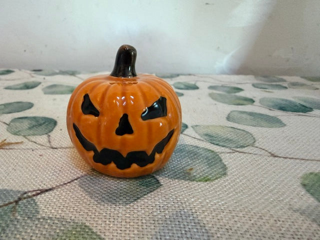 Mini Ceramic Jack-o-Lantern