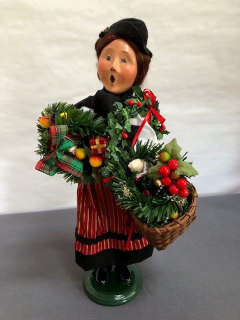 Woman selling Wreaths