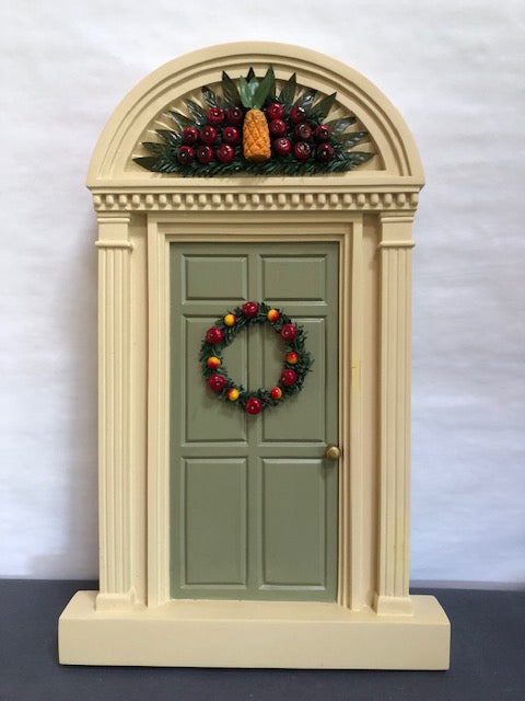 Williamsburg Door with Fruit and Wreath