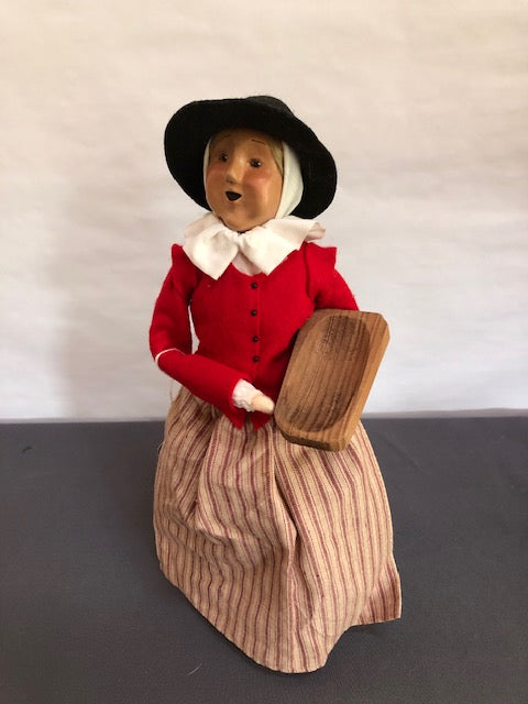 Colonial Woman with Wooden Bowl Especially for Plymouth Plantation