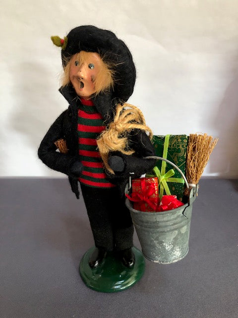 Chimney Sweep boy with bucket