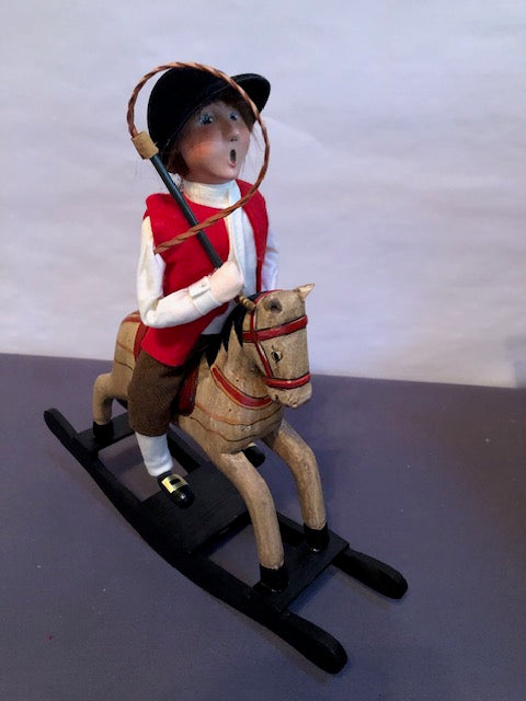 Boy on rocking horse