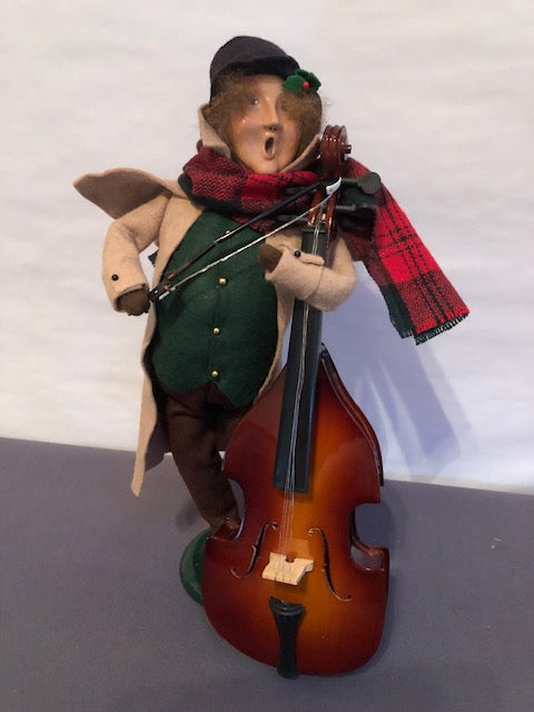 Man with base fiddle