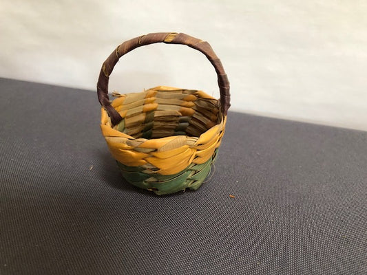 small colored easter basket