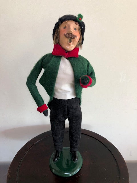 Man in green and black
