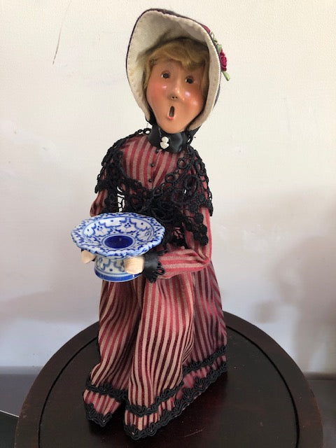 Woman with Blue & White Bowl