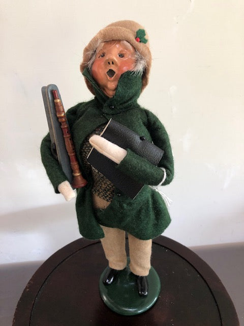 Man with flute and case