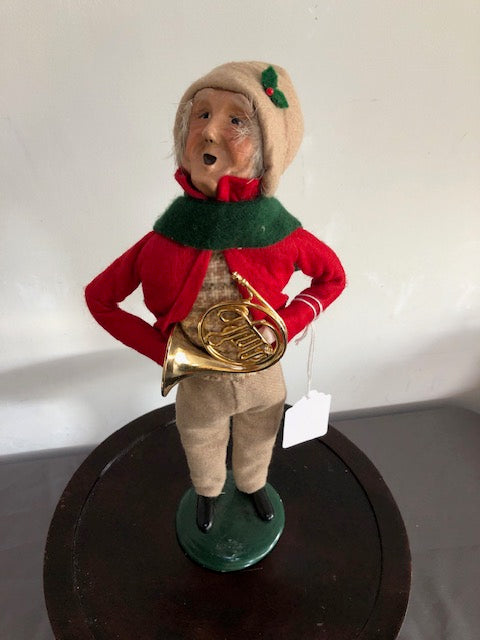Man in Red & Tan with Horn