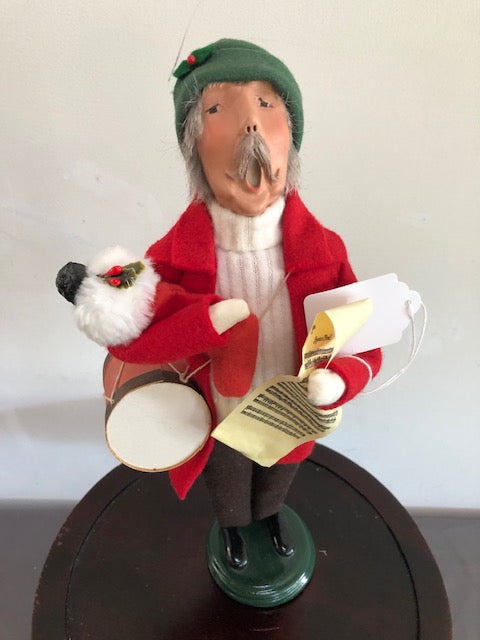 Man in Red with Drum and stocking