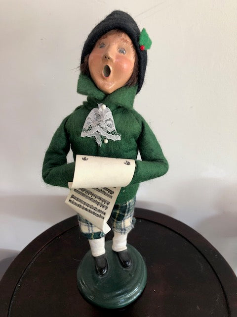 Teen Boy in Green and Plaid