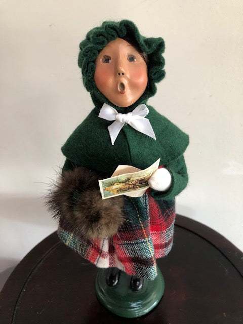 Talbots Girl with xmas cards