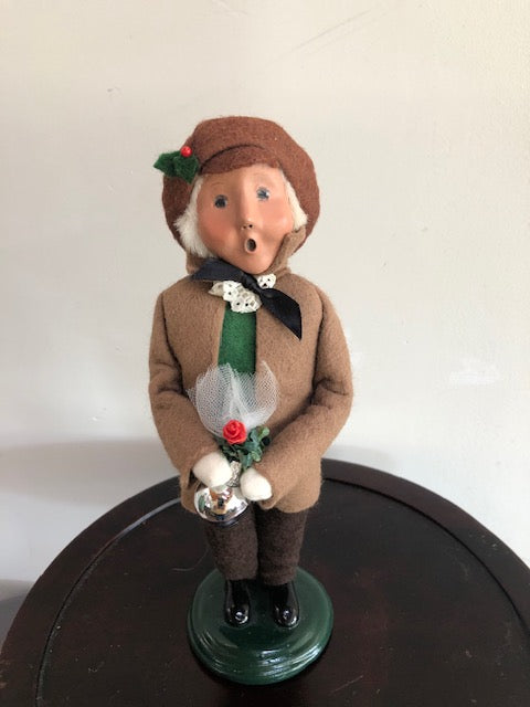 Boy in Brown with Silver Ornament
