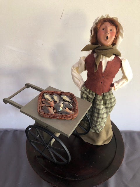 Fishmonger Woman with Cart