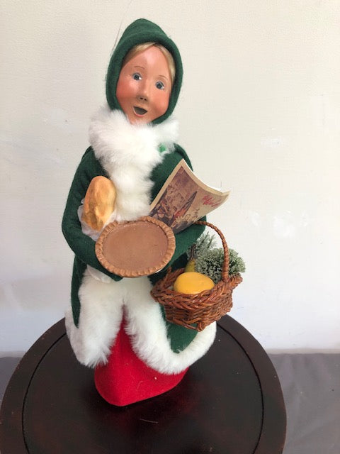 Shopping Woman with Pie & purchases