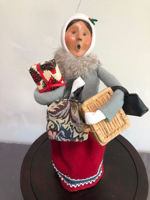 Shopping Woman with Carpetbag