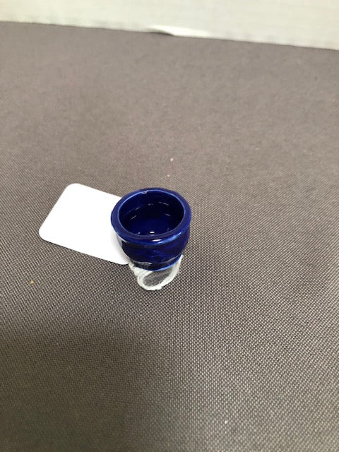 Small Blue Ceramic Planter