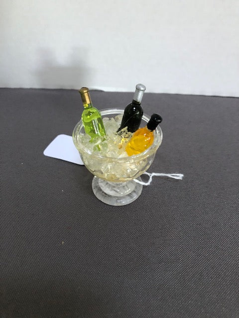 Ice Bucket with 3 Bottles