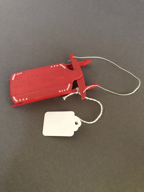 Red Wooden Sled