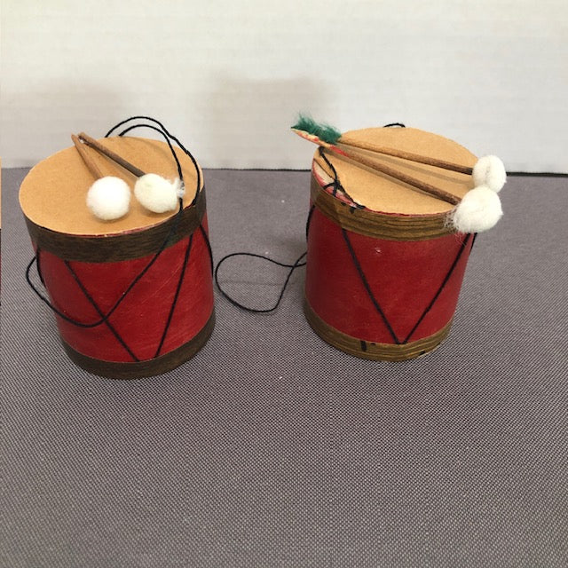 Two Byers Drums with Drumsticks