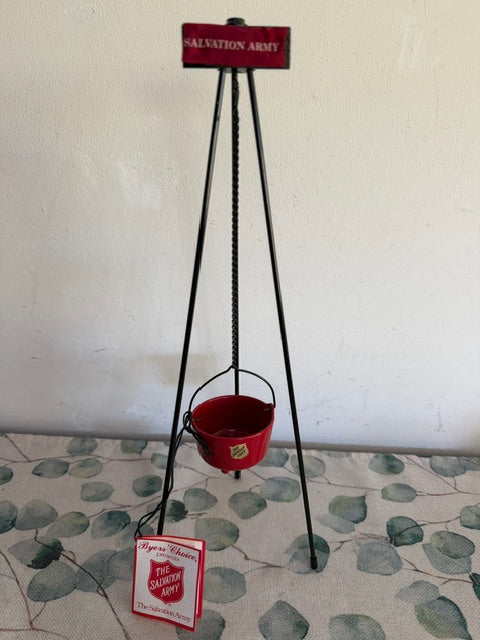 Byers Salvation Army Collection Bucket Stand