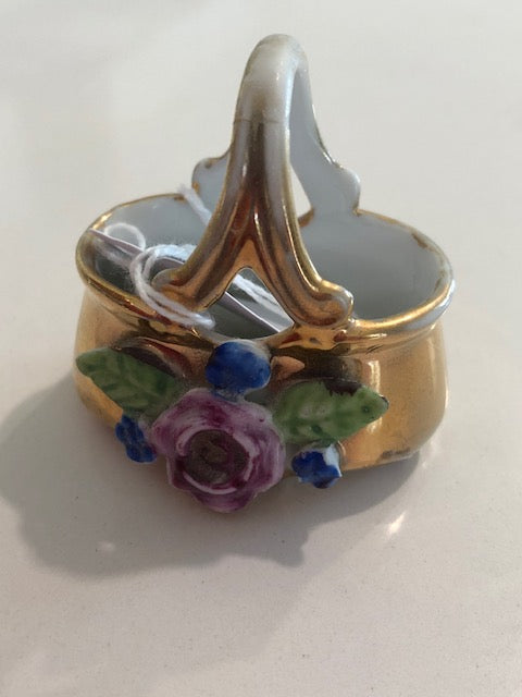 Ceramic Basket with 3d Rose